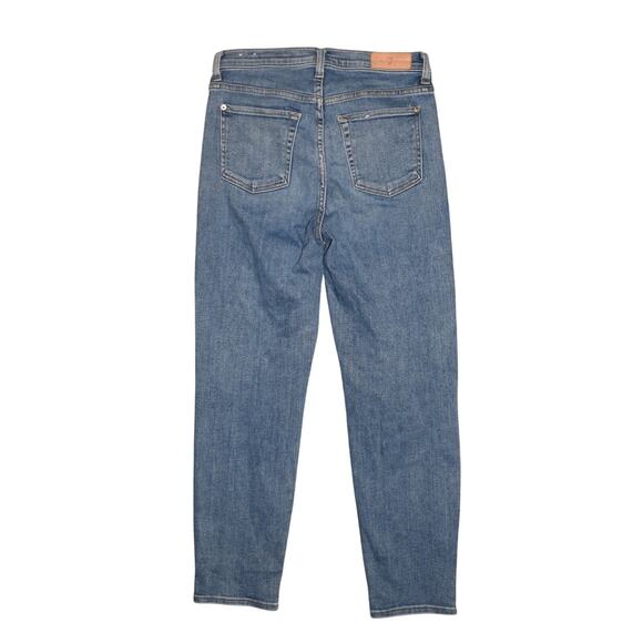 7 FOR ALL MANKIND $198 High Waist Slim Leg Stretch Denim Jean Size‎ 27 - Picture 2 of 4